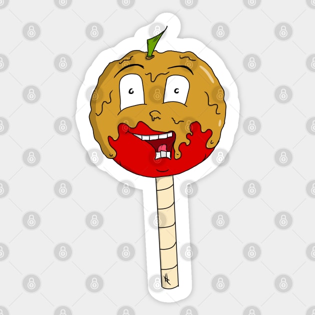 Caramel Candied Apple Cutie Sticker by JonnyVsTees